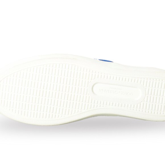 Dolce & Gabbana Women's Blue Lace Leather Slip On Loafers Shoes US 7.5 IT 37.5 - Picture 6 of 8